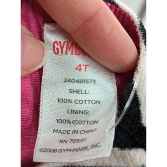 Gymboree Girl’s Black Zebra Print Sleeveless Cotton Shift Dress Size 4T - Picture 6 of 7